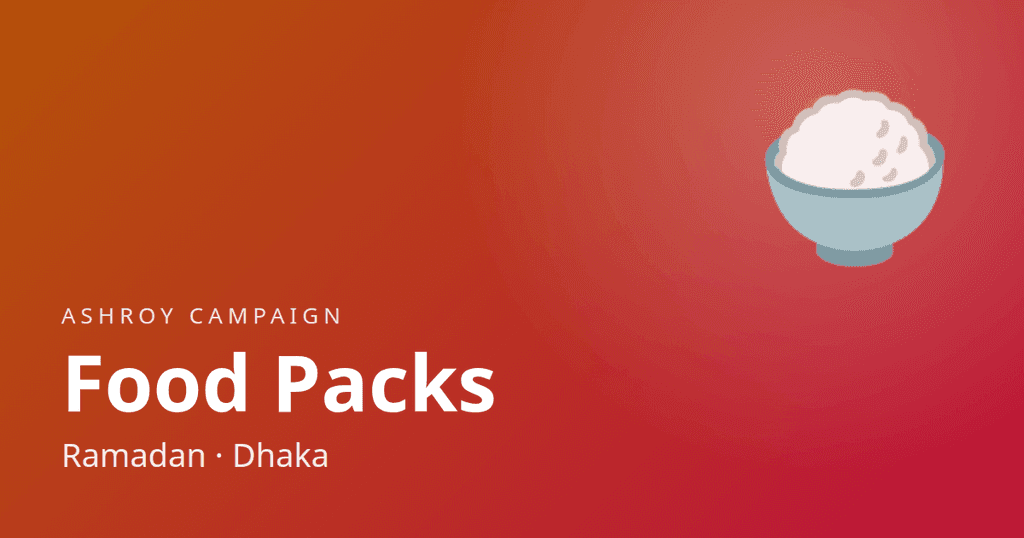 Ramadan Food Packs for Dhaka Families